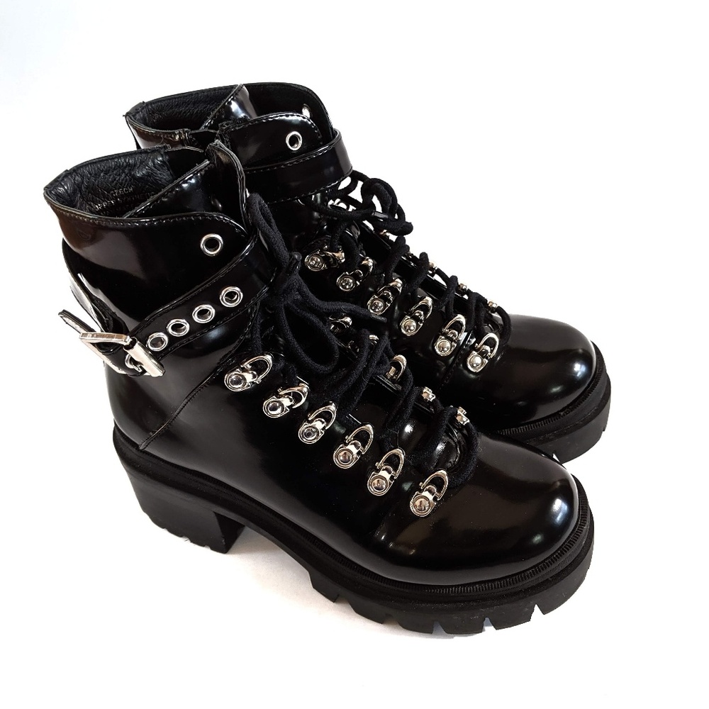 Jeffrey Campbell Czech combat bootie 6.5 M